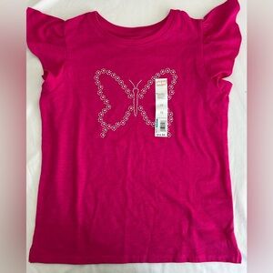 Jumping Beans Fuchsia Butterfly Tee